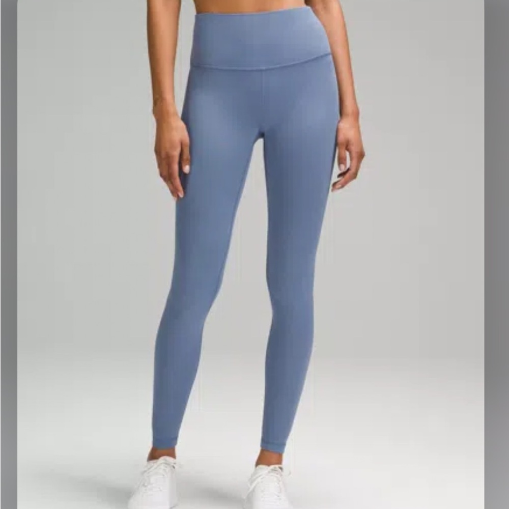 Lululemon Wunder Train HR Tight 28" Sz 12 Oasis Blue OASB NWT $98 Everlux Fabric